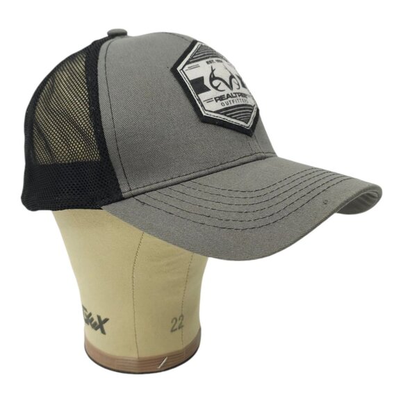 Realtree Outfitters Logo Patch Mesh Snapback Cap Trucker Baseball Hunting Hat - Picture 3 of 13